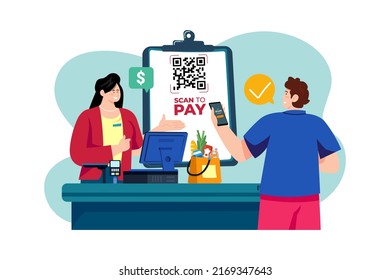 Black Friday Illustration concept. Flat illustration isolated on white background