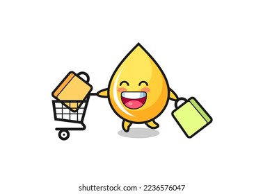 black Friday illustration with cute honey drop mascot , cute style design for t shirt, sticker, logo element