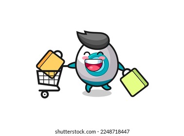 black Friday illustration with cute rocket mascot , cute style design for t shirt, sticker, logo element