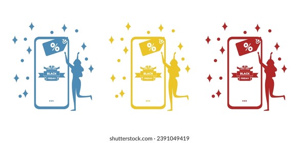 black friday image, concept, holiday, discounts, vector illustration