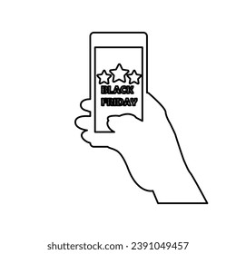 imagen de viernes negro, concepto, vacaciones, descuentos, ilustración vectorial