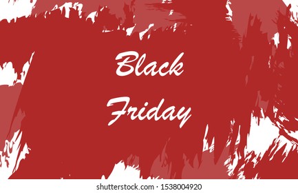 black friday with ink splash background 