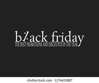 Black Friday inscription on abstract ink blots for sale and discount, template for your banner or poster