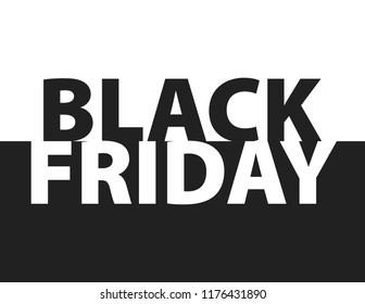 Black Friday inscription on abstract ink blots for sale and discount, template for your banner or poster