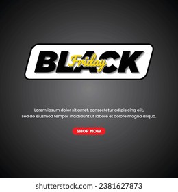 Black friday instagram opening post