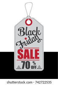 Black Friday Label. Easily adjustable & re-sizable to any size without loss of quality.