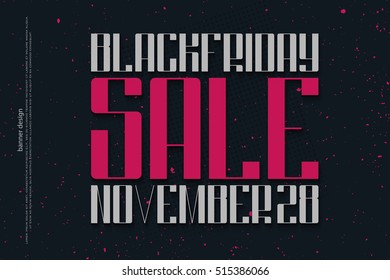 black friday label over black paper texture. vector, advertising banner template. november, special sale, promo poster design. super discount tag