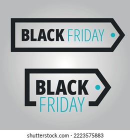 Black Friday Label-Vektorgrafik