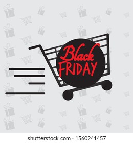 Black friday label with text - Vector illustration
