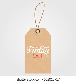 Black friday label with text, Vector illustration