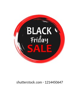 Black Friday label, vector