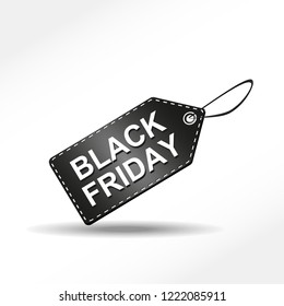 Black Friday Label Vector Illustration