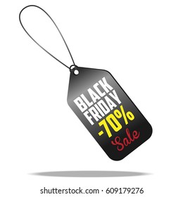 Black friday. label. vector illustration