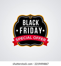 Black friday labels symbol vector