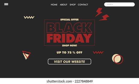 BLACK FRIDAY LANDING PAGE SIMPLE DESIGN