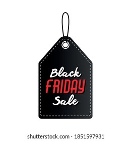 Black friday lettering in a black card vector illustration design