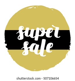 Black friday lettering. Hand written quote about black friday for your design.