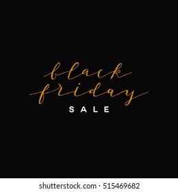 Ilustración de letras del Black Friday
