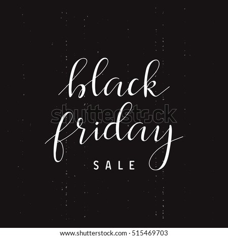 Black Friday lettering illustration