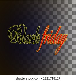 Black Friday lettering illustration text, background, banner