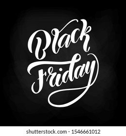 Black friday lettering. Vector illustration for banner, poster.