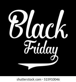 Black Friday lettering. Vector illustration
