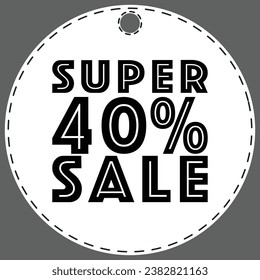 Viernes Negro. Ilustración de texto lineal de "súper venta" en cupones de venta. Plantilla de diseño de cupones de venta. Juego de vectores de cupones aislados en blanco para la venta del Black Friday.