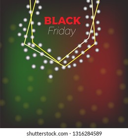 Black friday liquid flow shape banner poster abstract, template for business landing background vector illustration modern effect