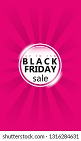 Black friday liquid flow shape banner poster abstract, template for business landing background vector illustration modern effect