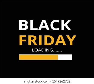 Diseño de banner de carga de Black Friday 