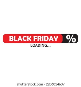 black friday loading poster flyer or social media post template design