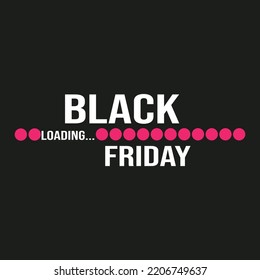 Black Friday Loading Poster Flyer Social Media Post Template Design