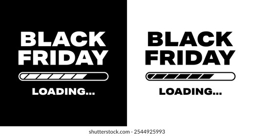Cargando Viernes Negro. Venta del Black Friday. 