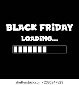 Black Friday loading social media post flyer or poster design