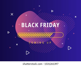 Black friday loading - vector illustration. 