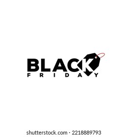 Black Friday logo for advertising, icon, discount tag, level, vector logo template