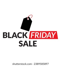 Black Friday logo for advertising icon discount tag, level, vector logo template.