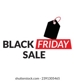 Black Friday logo for advertising icon discount tag, level, vector logo template.