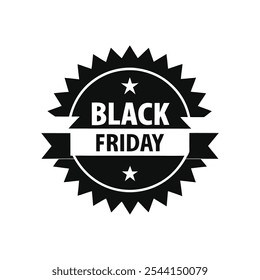 Black Friday logo for advertising, icon, discount tag, level, vector logo template