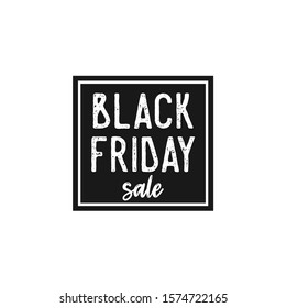 Black Friday Logo, Discount Sale Promo Sticker Label 