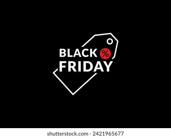 Black Friday Logo vector. discount sale promo label