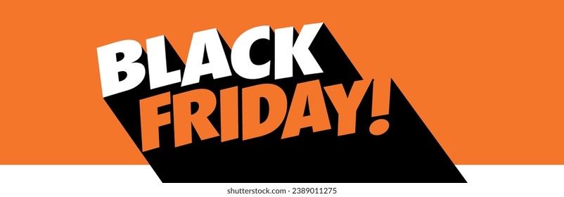 Black friday with long shadow