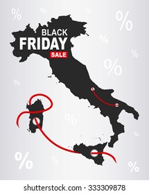 Black Friday Map - Italy