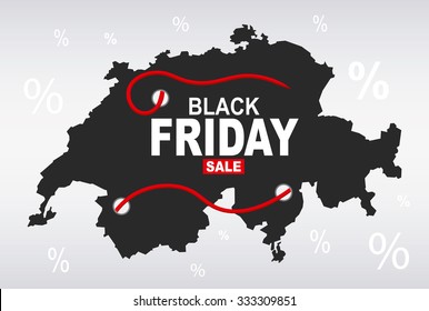 Black Friday Map - Switzerland