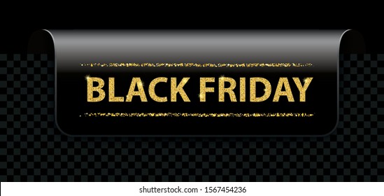 Black friday marker on the checked background. Eps 10 vector file.