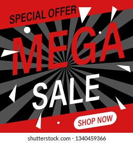 Black friday mega sale banner