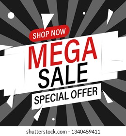 Black friday mega sale banner