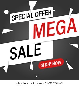 Black friday mega sale banner