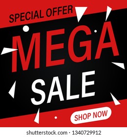 Black friday mega sale banner