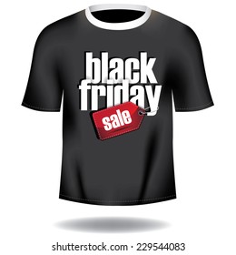 Black Friday Men's Tee  EPS 10 vector